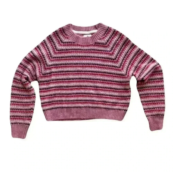 Women's Sundry Knit Sweater Size Small Pink Stripes Casual Workwear Pullover - Picture 1 of 4